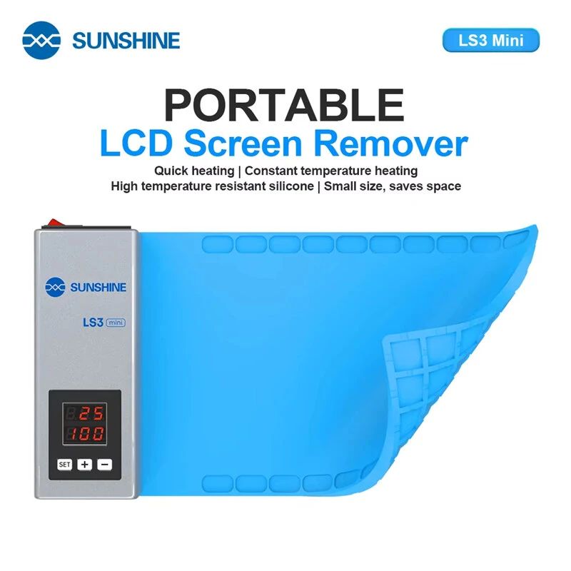SUNSHINE LS3 Mini LCD Screen Remover | 10-130°C Adjustable Heating Pad for Phone Tablet Repair - Image 2