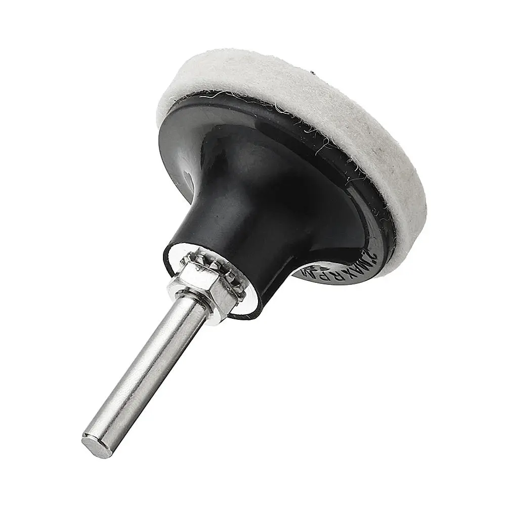 2 Inch Sanding Polishing Disc Pad Holder | With 10 Wool Pads for Rotary Tool - Image 3