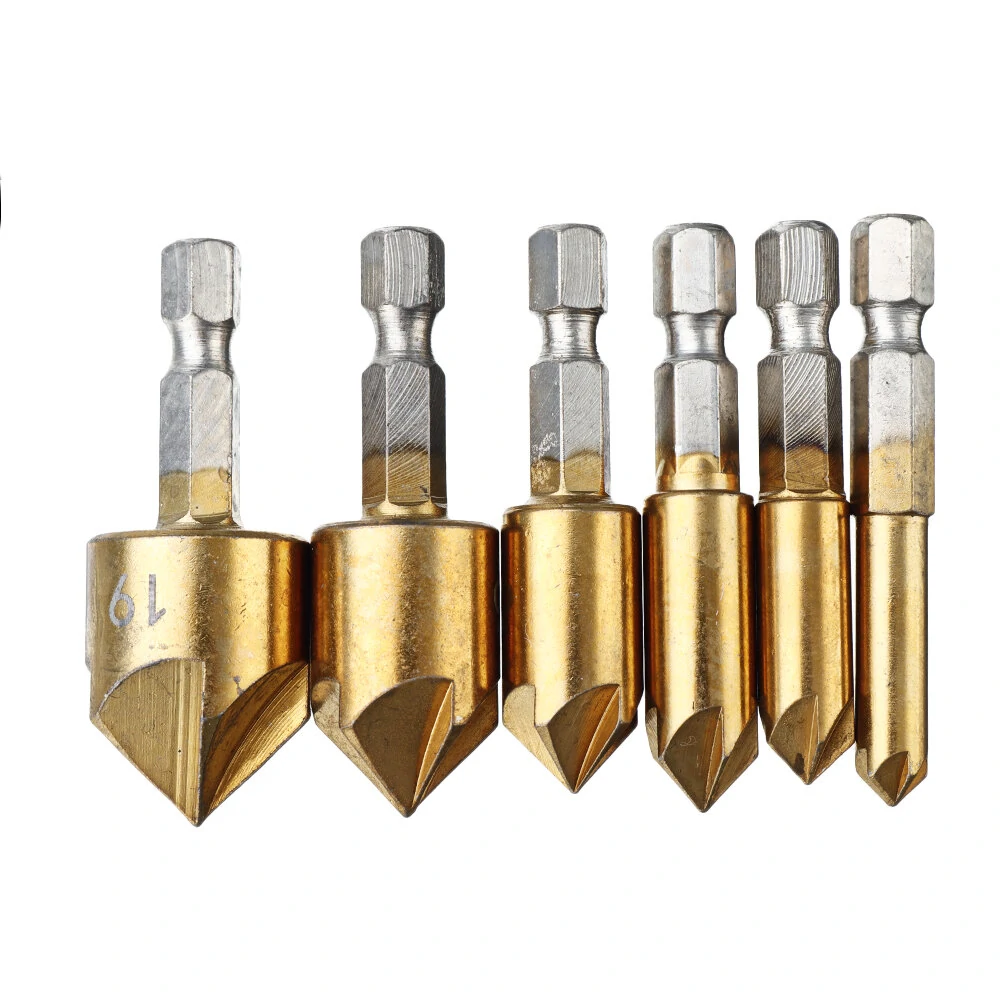 Drillpro 14pcs Chamfer Countersink Drill Bit Set | Wood Plug Cutter for Woodworking - Image 4