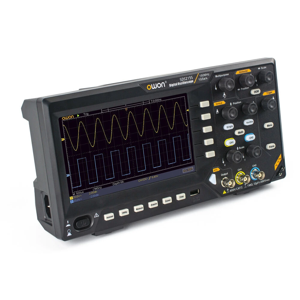 OWON SDS200 Series Oscilloscope | 2 Channel 200 MHz | 1 GS/s USB 2.0 - Image 4