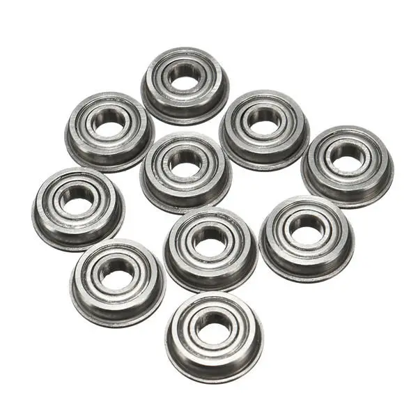 F695ZZ Flanged Ball Bearing - 5x13x4mm Double Shielded - 10 Pack - Image 3