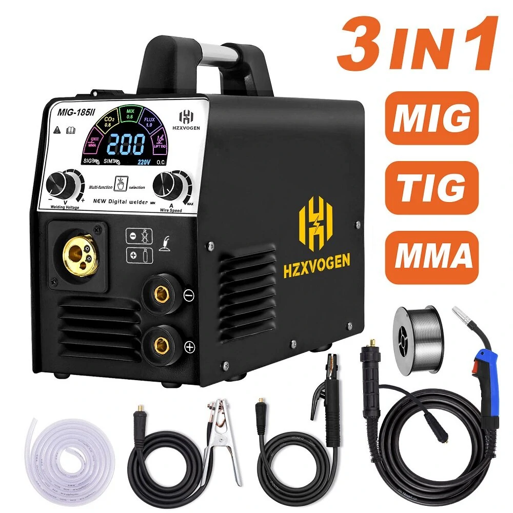 HITBOX MIG185 3-in-1 TIG MIG MMA Welder | 220V Gas/Gasless | Household Use - Image 2