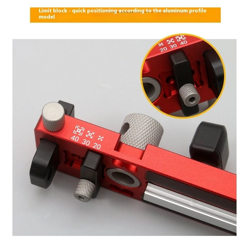 Wnew Aluminum Profile Drill Guide Jig | With Step Drill Bits for 2020 2040 3030 3060 Extrusions - Image 4
