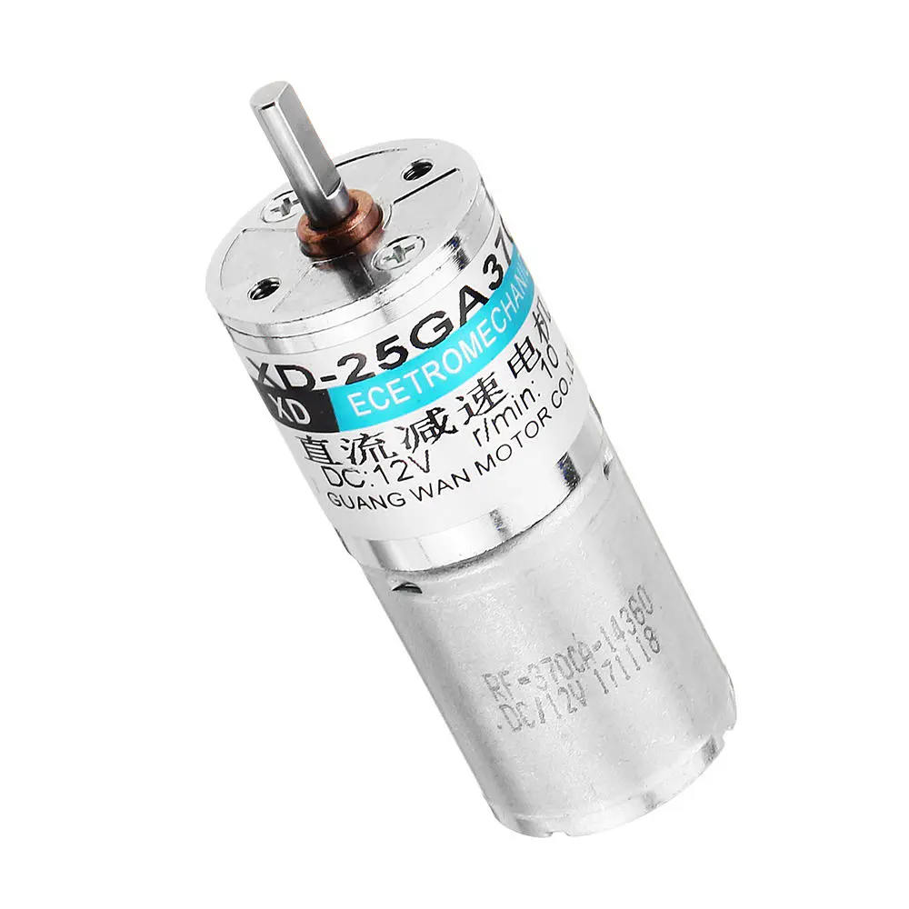 Machifit 12V 10RPM DC Gear Motor - 25GA370 Metal Gear Motor - Image 3