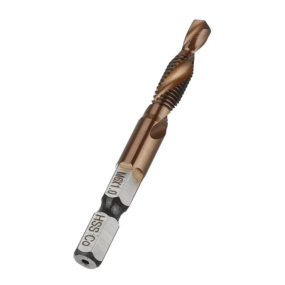Drillpro M35 Cobalt Drill Tap Bit | M3-M10 HSS Co Countersink & Deburr - Image 2