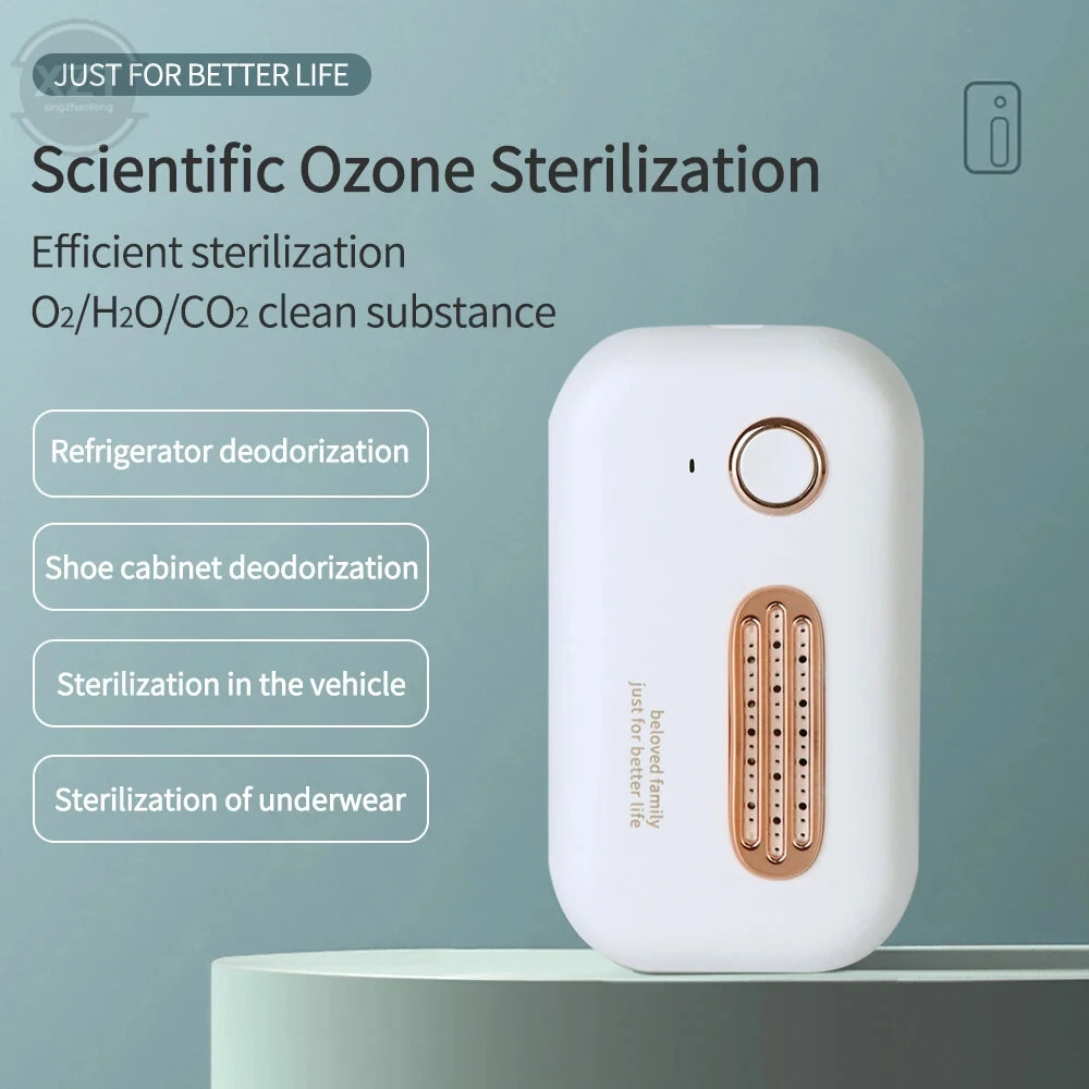 Mini Air Purifier & Deodorizer - USB Rechargeable 1200mAh - 2 Speed Sterilization - Image 3