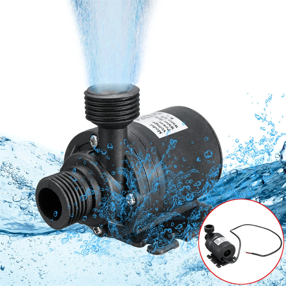 800L/H 12V DC Solar Hot Water Circulation Pump | 5M Submersible Brushless Motor - Image 4