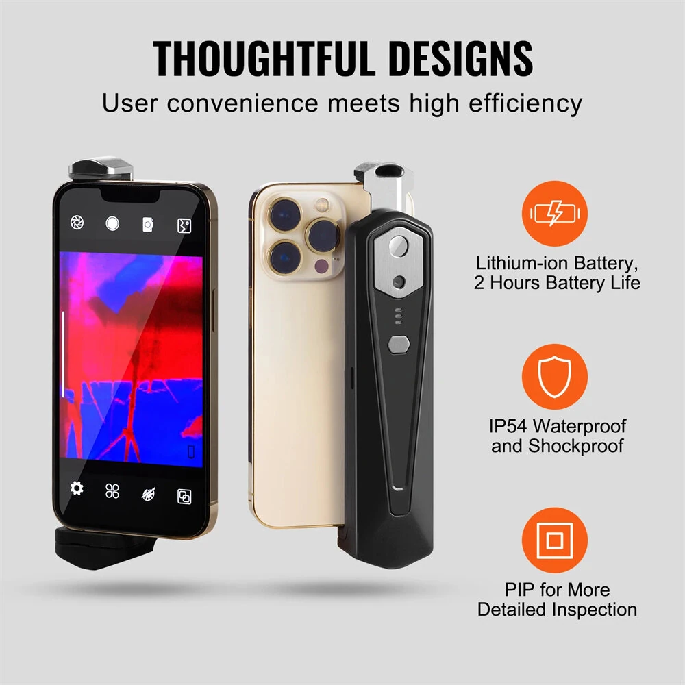 HT-W01 Wireless Thermal Camera for Android & iOS | 256x192 IR Resolution | Type-C - Image 3
