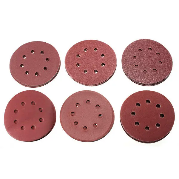 60Pcs 5 Inch Sanding Discs | 8-Hole Hook Loop | 60 to 320 Grit Sandpaper - Image 4