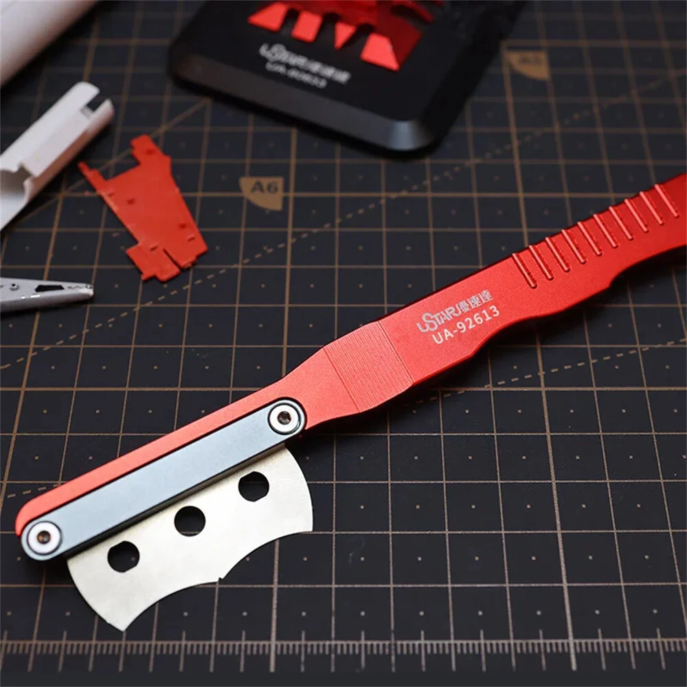 Light Alloy Hand Saw for Gundam Models | 5 Special-Shaped Blades | DIY Assembly Tool - Image 5