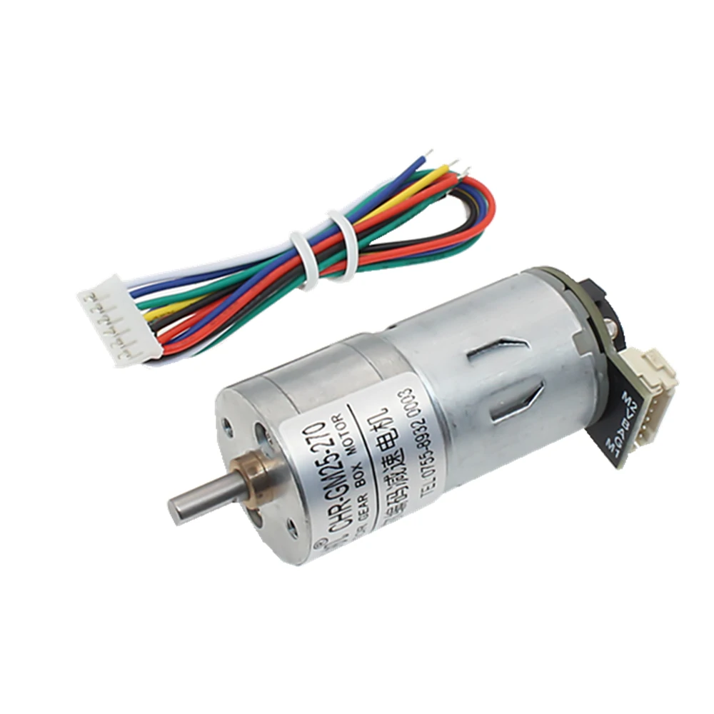 Chihai CHR-GM25-270ABHL DC Gear Motor | 7.4V with Hall Encoder & Speed Dial - Image 2