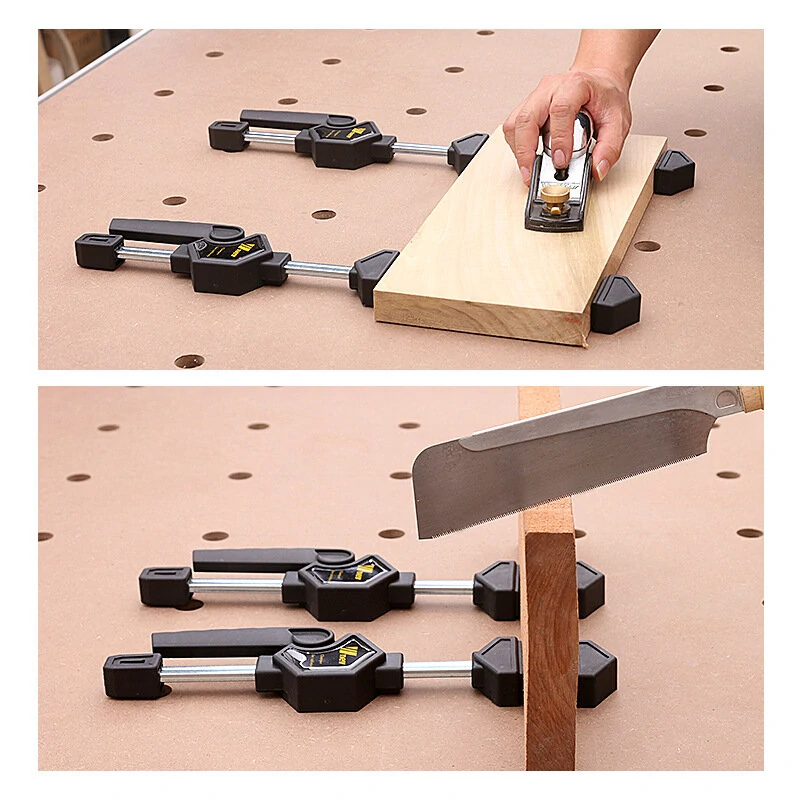 Wnew 2PCS/4PCS MFT Table Clamps - Quick Ratchet Release Speed Squeeze for 20mm Dog Hole Workbench - Image 4