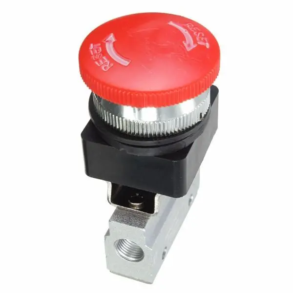 2 Way Pneumatic Valve - 1/8 Inch Thread Push Button Switch | 2 Position - Image 5