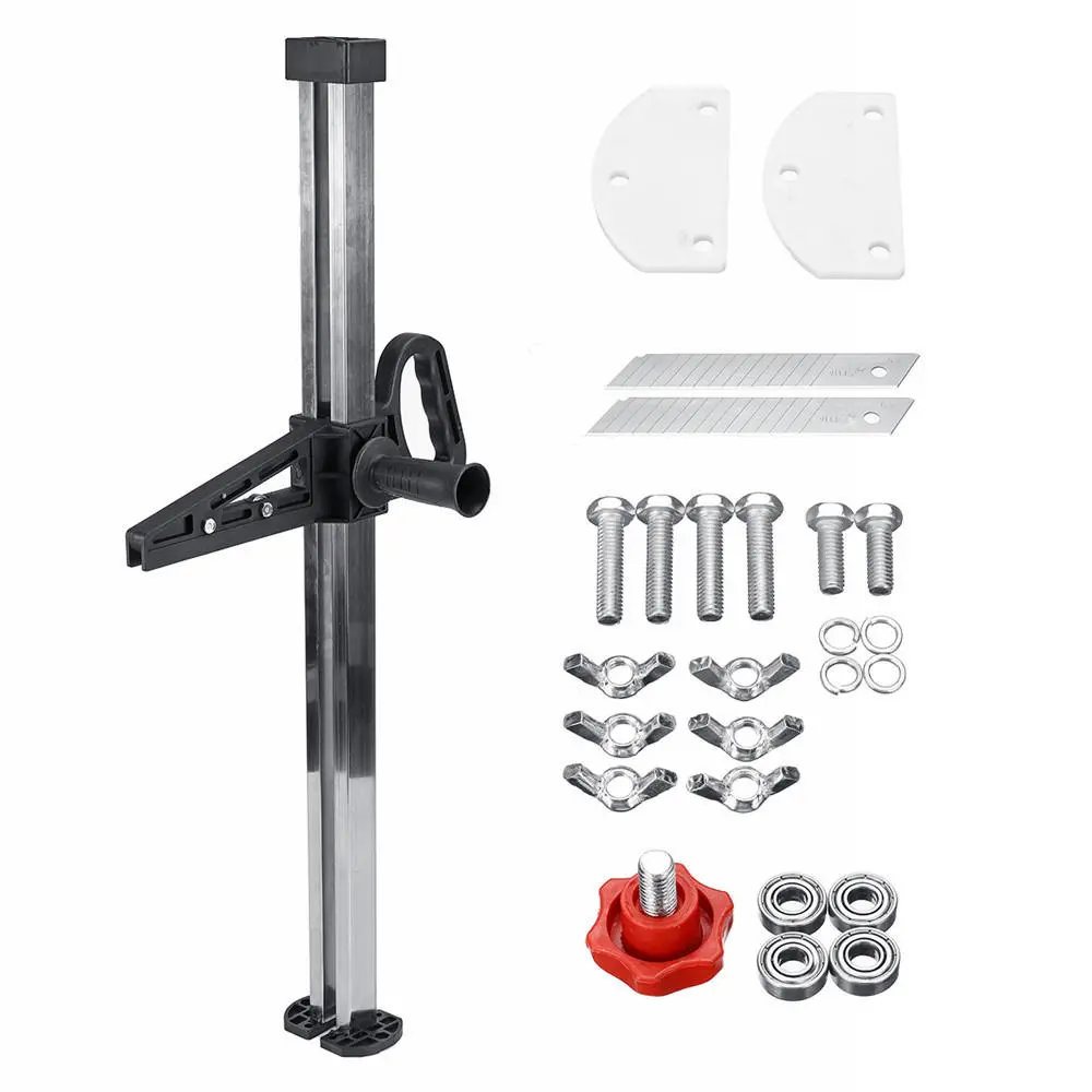 Manual Gypsum Board Cutter - Hand Push Drywall Tool 2-60cm Cutting Black - Image 3
