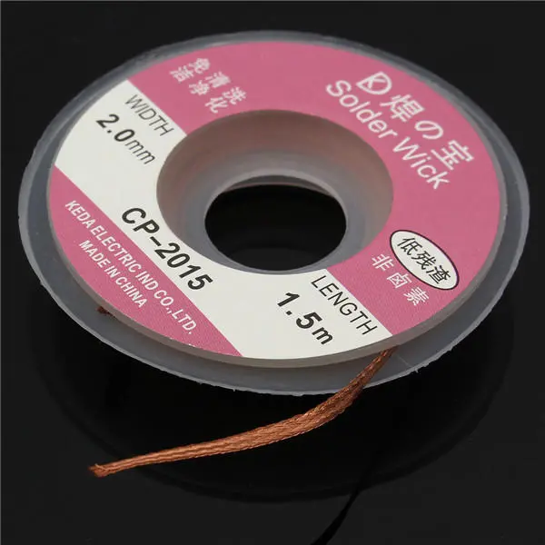 4pcs 1.5m x 2mm Desoldering Braid | Copper Wick Solder Remover Wire Spool - Image 2