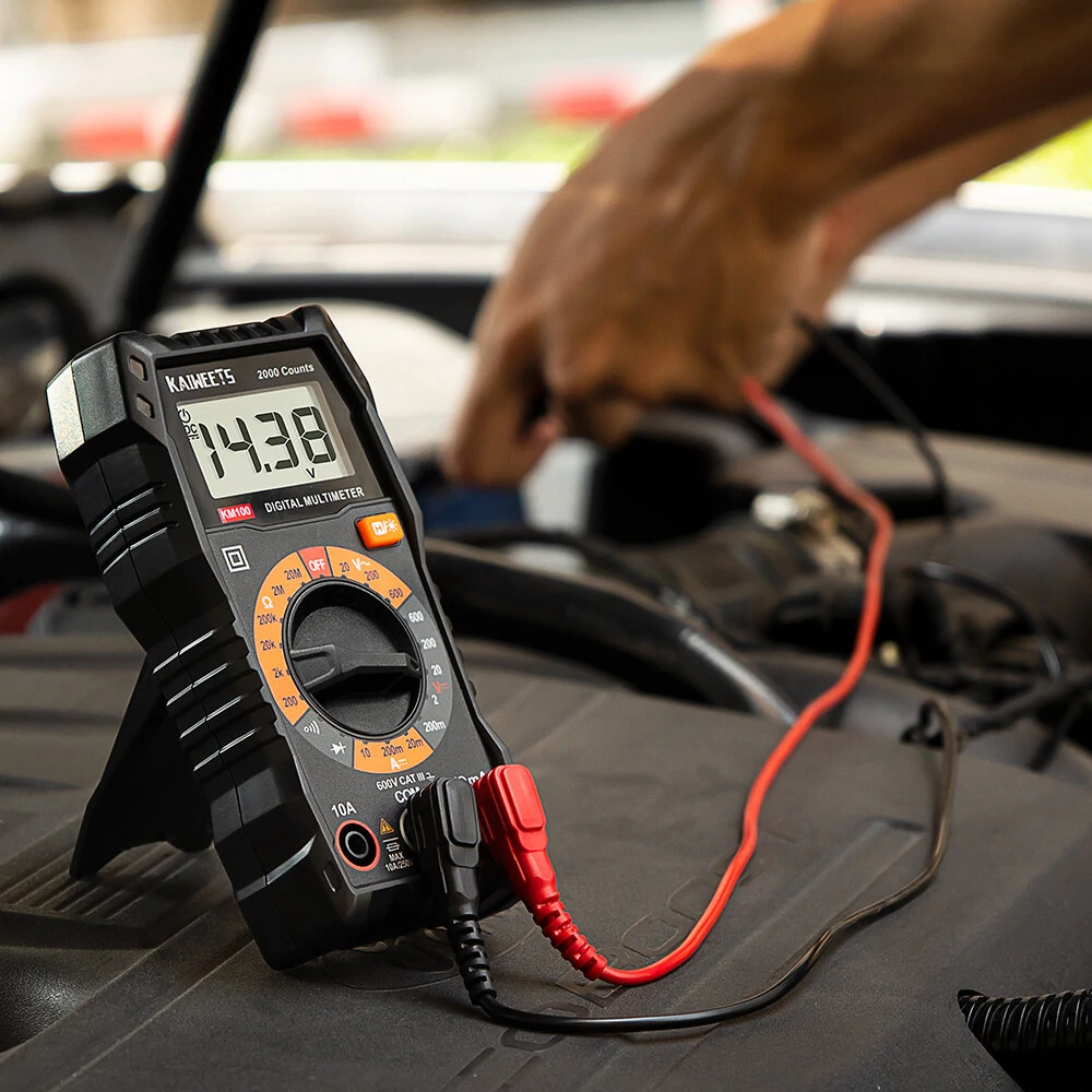 KAIWEETS KM100 Digital Multimeter - AC/DC Voltage & Current Tester - Electrician & DIY Use - Image 3