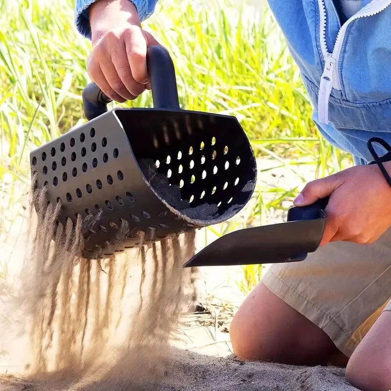 ABS Plastic Sand Scoop & Shovel | Beach Metal Detecting Tool with Sifter - Image 5