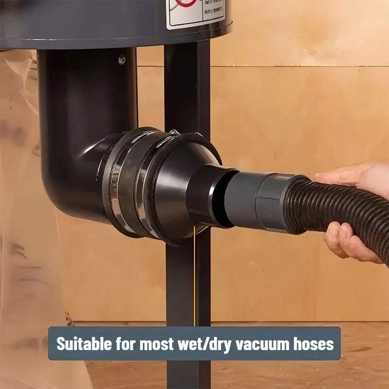 4 to 2-1/2 Hose Adapter - Dust Collection Reducer Fitting for Vacuum & Workshop - Image 3