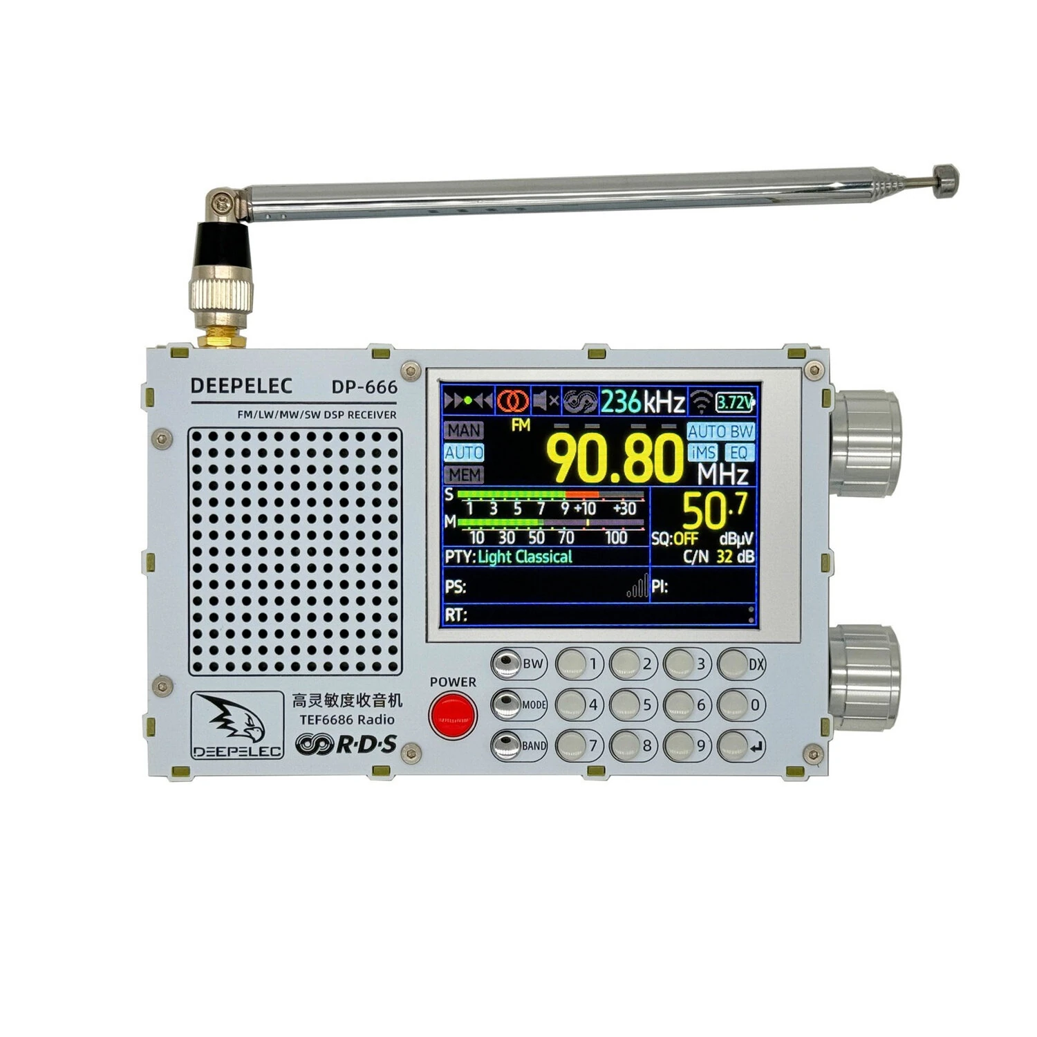 TEF6686 High Sensitivity FM AM SW Radio - ESP32 RDSWave Full Band Receiver - Image 2