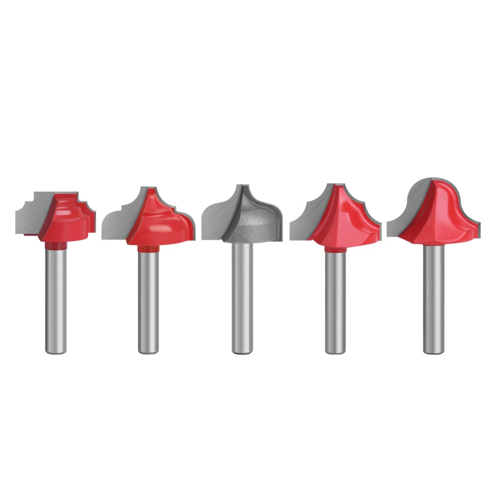 5PCS 6mm Shank Router Bits - Tungsten Carbide Cutter with Rust Resistant Coating - Image 2