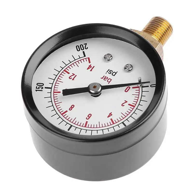 TS-Z52 0-200psi Air Compressor Gauge - 1/8inch NPT Side Mount | Hydraulic Pressure Tester - Image 2
