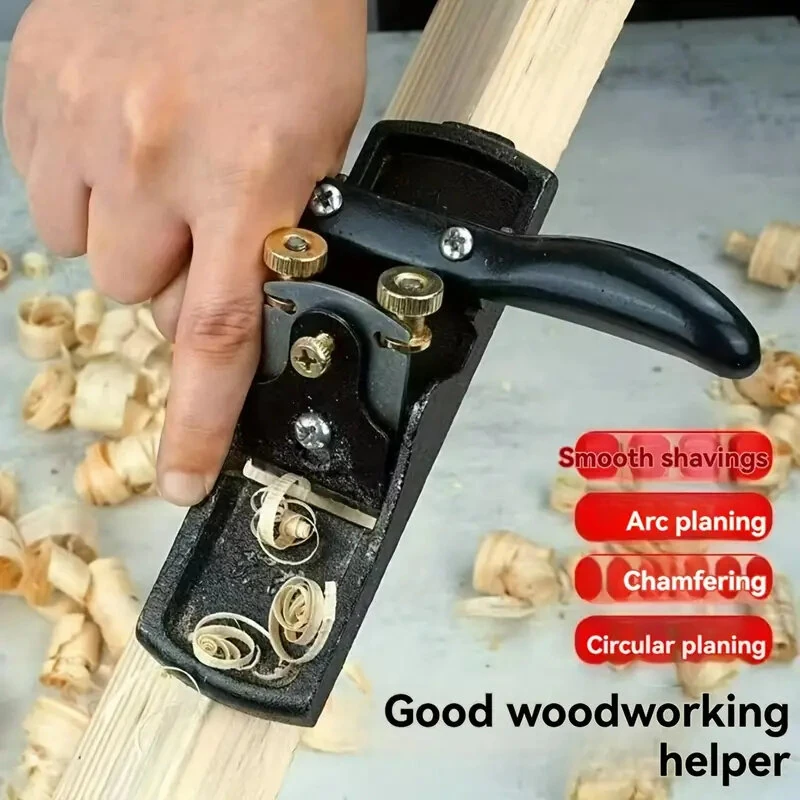 Stanley Adjustable Hand Plane - Manganese Steel Blade for Smooth Wood Shaving & Fine Peeling - Image 3