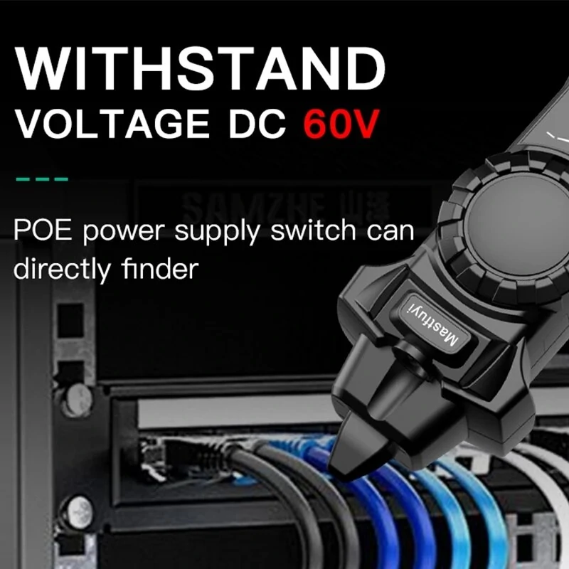 FY8172 Digital LCD Network Cable Tracker - 300m Wire Tester with RJ45 RJ11 PoE Checker - Image 5