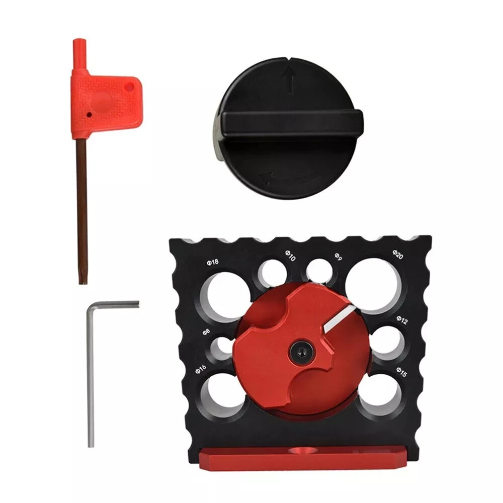 Carbide Dowel Maker Jig - 8 Hole High Speed Cutter Plate for Wood Rod Milling - Image 3