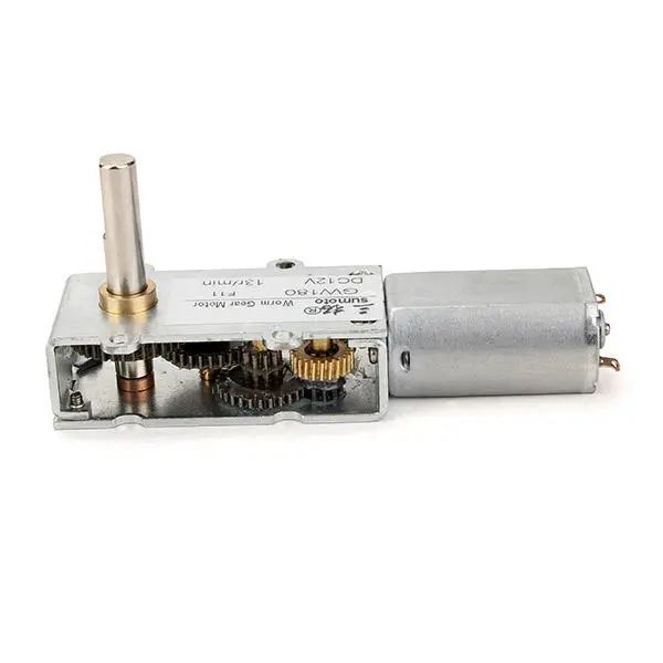 GW180 High Torque Turbo Motor - 12V DC, 13 RPM Worm Gear Reducer - Image 3