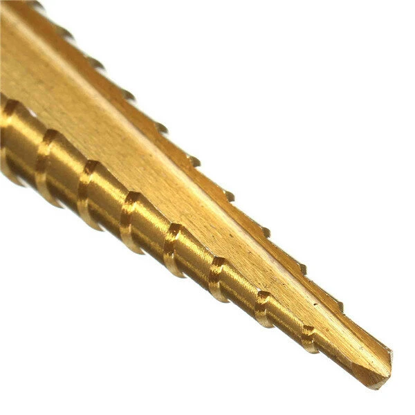 HSS Titanium Coated Step Drill Bit | 3-13mm Range | 1/4 Inch Hex Shank - Image 4
