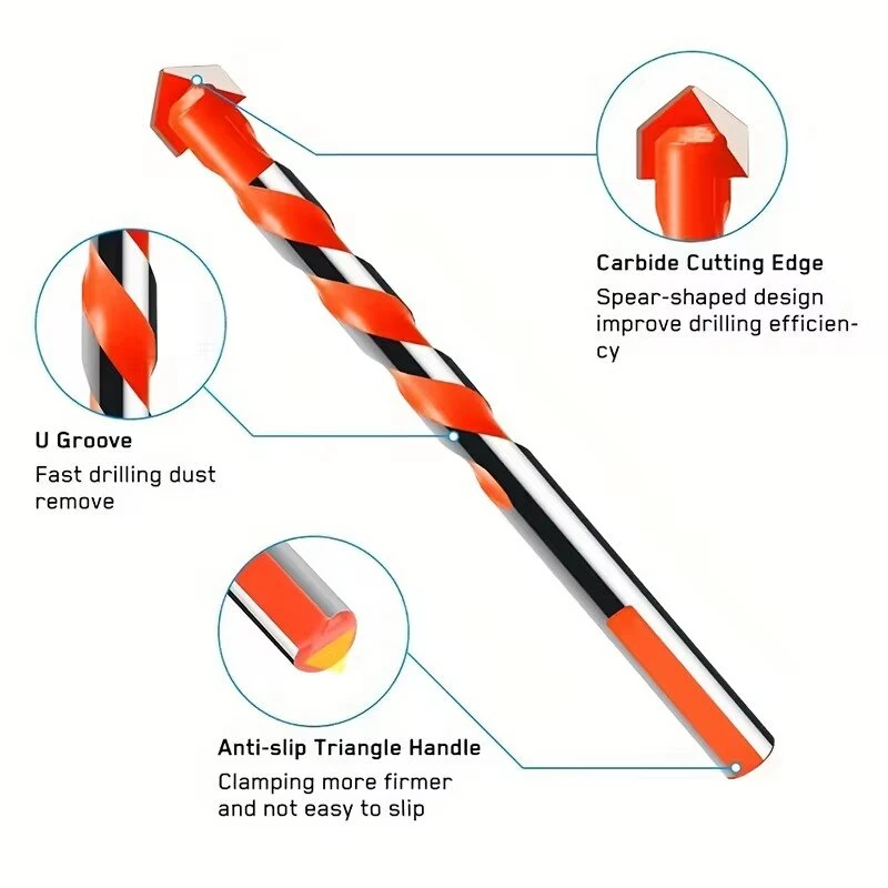 Tungsten Carbide Drill Bit Set - 16PC 3-12mm for Concrete Tile Metal Wood - Image 4