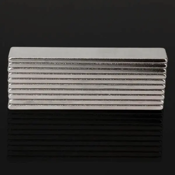 N48 Super Strong Block Magnets - 10pcs 50x10x2mm Rare Earth Neodymium - Image 2