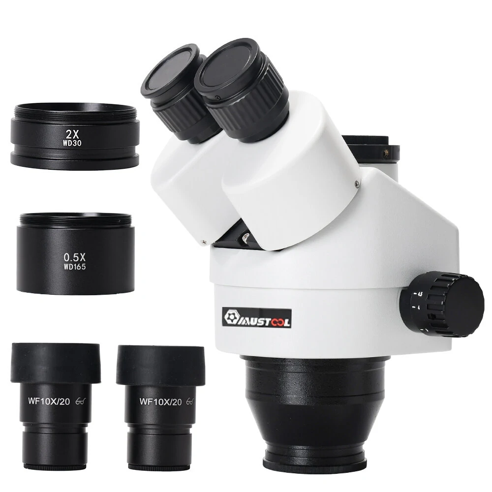 MUSTOOL Trinocular Stereo Microscope | 3.5X-90X Zoom & 41MP Camera | PCB Repair - Image 2