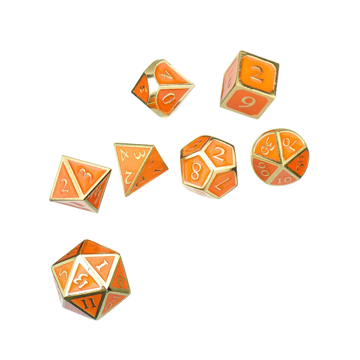 Solid Metal RPG Dice Set - Polyhedral, Heavy, Role Playing Games, EDC Gadgets - Image 2