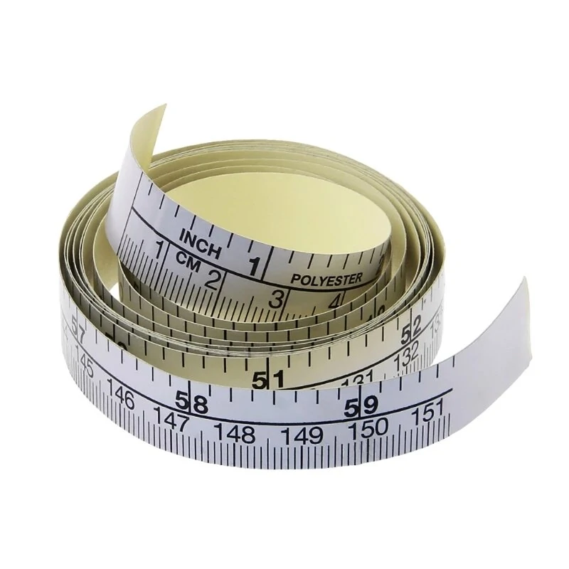 Metric Sewing Machine Tape - 150cm Self-Adhesive Vinyl Ruler Sticker - Image 2