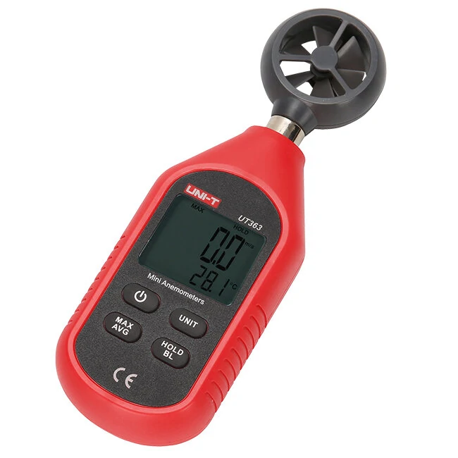 UNI-T UT363 Mini Digital Anemometer - Wind Speed Meter & Temperature Tester - Image 4