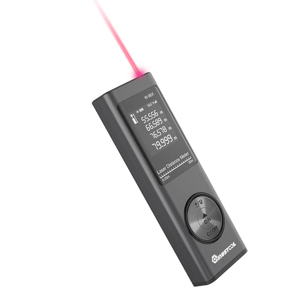 MUSTOOL 80m Digital Laser Rangefinder | Electronic Angle Sensor & USB Charging - Image 3
