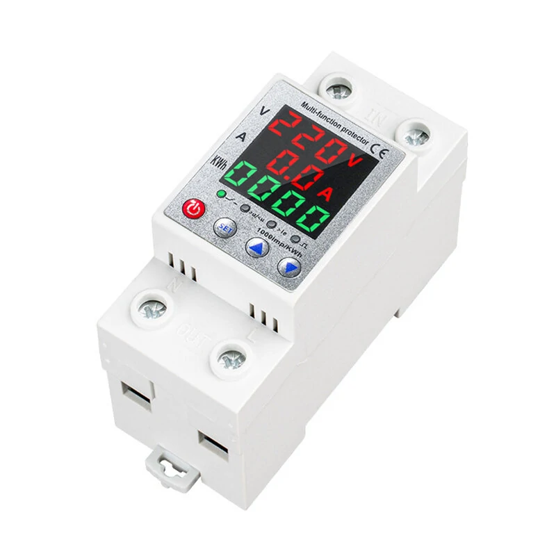 Digital 3-Phase Circuit Breaker 63A - Auto-Reclosing Switch & Adjustable Voltage - Image 2