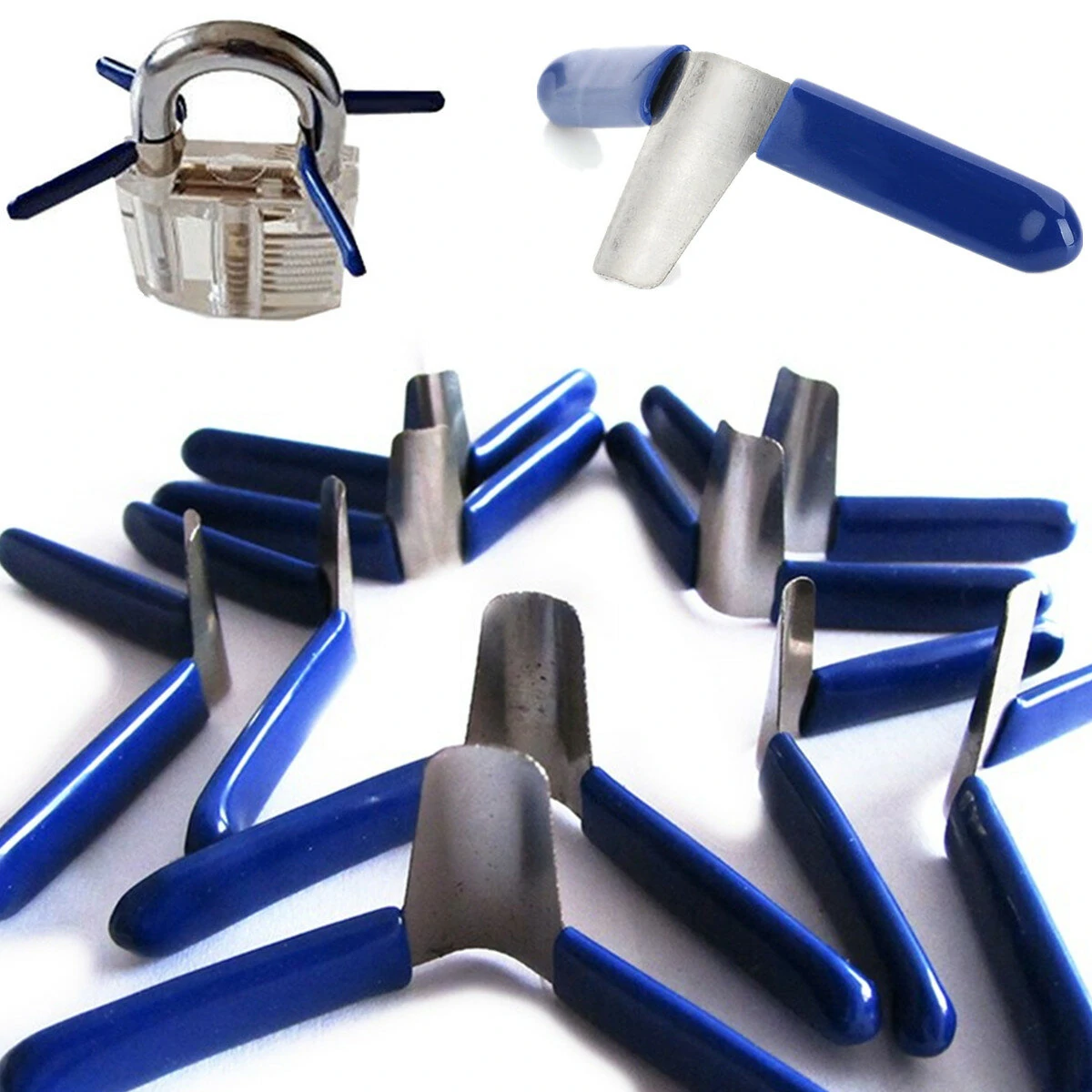 10Pcs Padlock Shim Picks Set | Lock Pick & Opener Tool Kit | Easy Access - Image 2