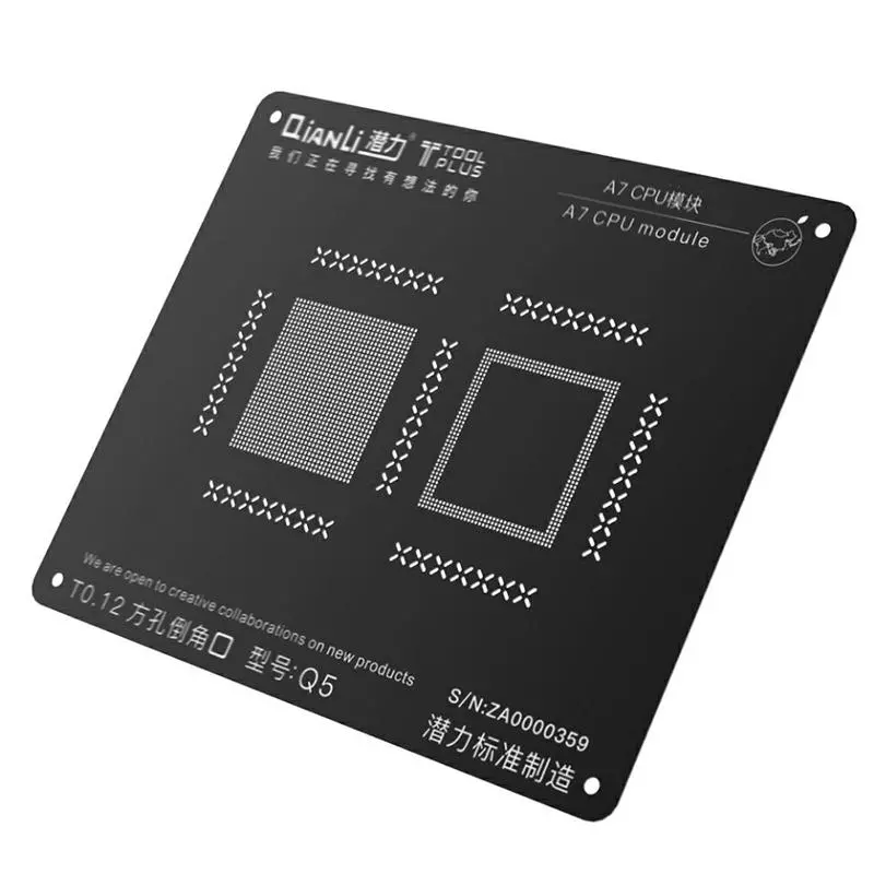 Qianli CPU Reballing Kit - BGA Stencils & Steel Net for iPhone 5S-8P & A7-A11 - Image 2