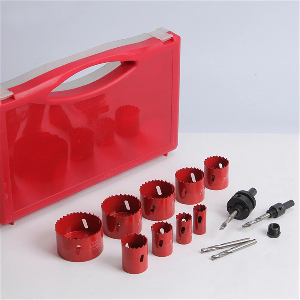 Drillpro 15Pcs Bi-Metal Hole Saw Kit | 19-64mm for Wood Metal Plastic - Image 3