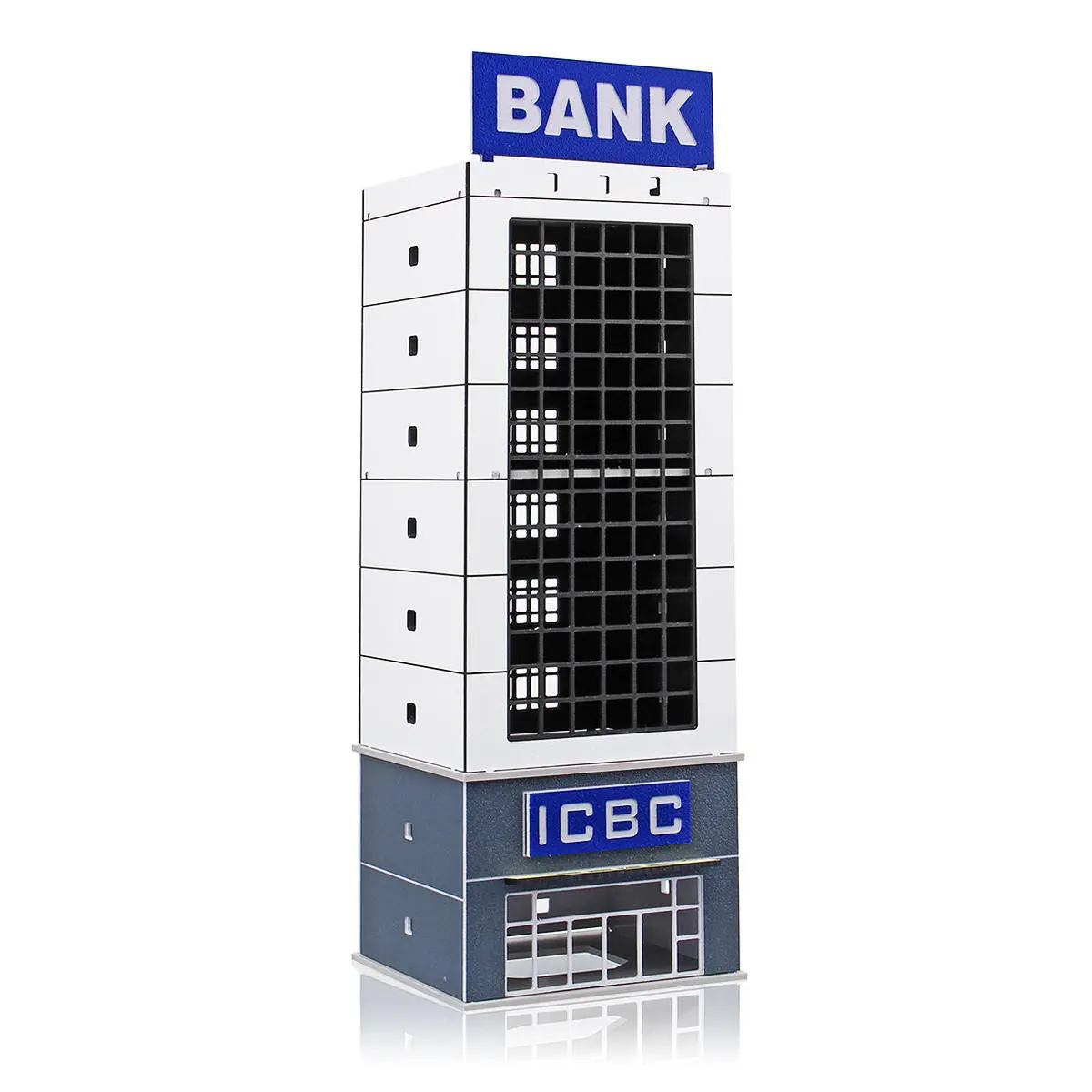 Outland Modern Bank Building Model | N Scale 1/150 | GUNDAM Gifts - Image 2