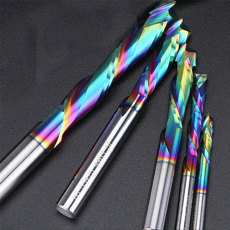 Tungsten Steel 2-Flute Spiral Compression Router Bit | 1/4 Inch Shank - Image 5