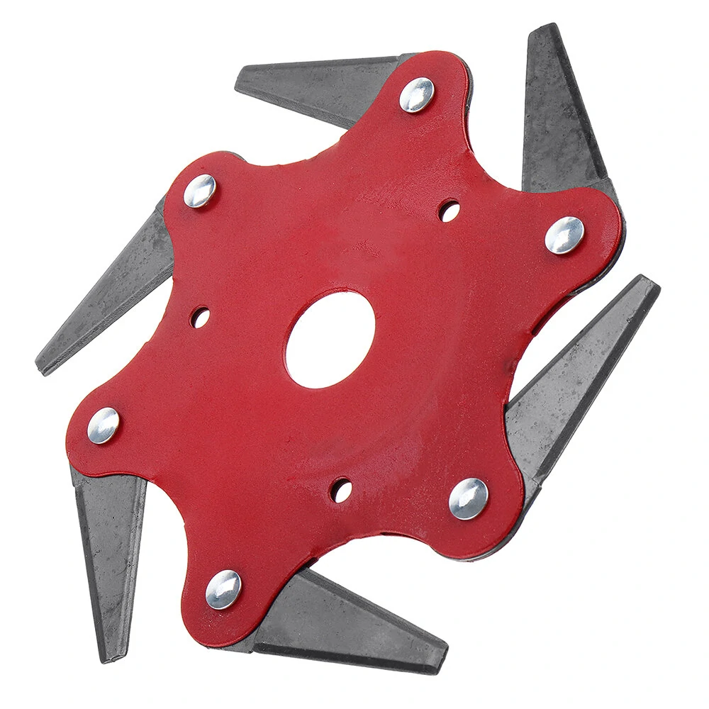 Upgrade Trimmer Head - 6 Teeth 65Mn Blade with Nut for Lawnmower - Image 4