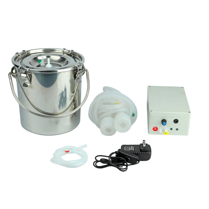 5L Electric Milking Machine for Sheep Goat - Stainless Steel Bucket | 110V/220V - Image 2
