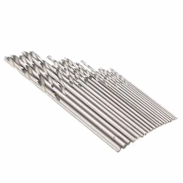 20pcs HSS Micro Twist Drill Bit Set - 0.3-1.6mm Straight Shank Bits - Image 2