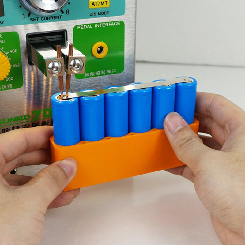 SUNKKO 18650 Battery Fixture - 4, 6, or 8 Cell Options | Lightweight Welding Tool - Image 2