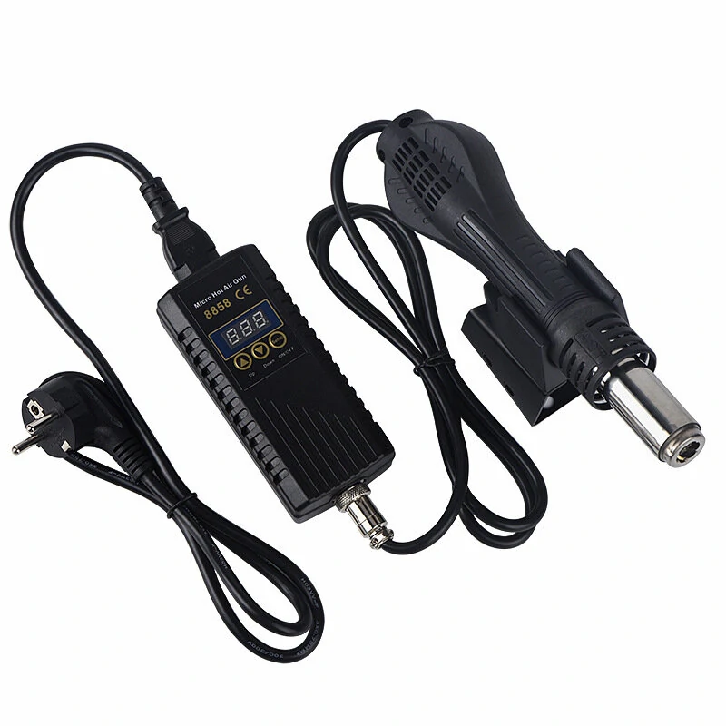 JCD 8858 750W Hot Air Rework Station | Digital LED Soldering Gun & Hair Dryer - Image 2
