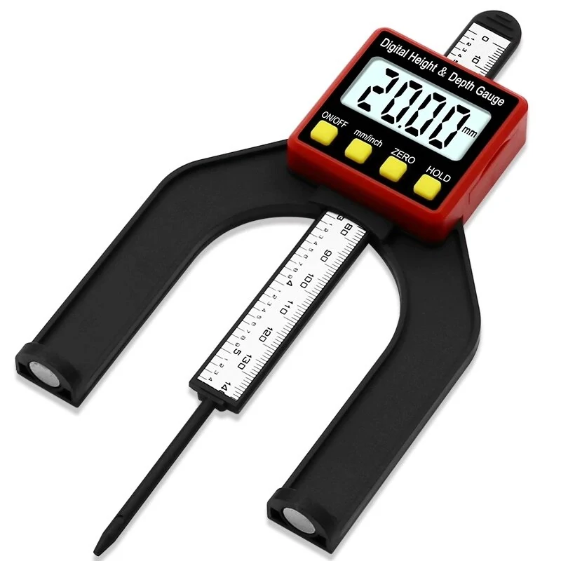 Digital Depth Gauge with LCD & Magnetic Feet | Woodworking Measuring Tool for Router Tables - Image 2