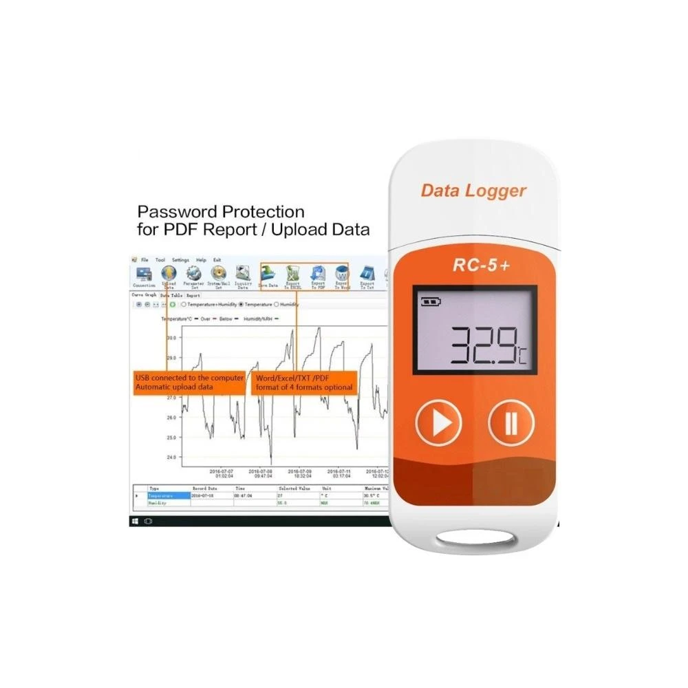 RC-5+ USB Temperature Data Logger - High-Precision Recorder for Refrigeration & Cold Chain - Image 4